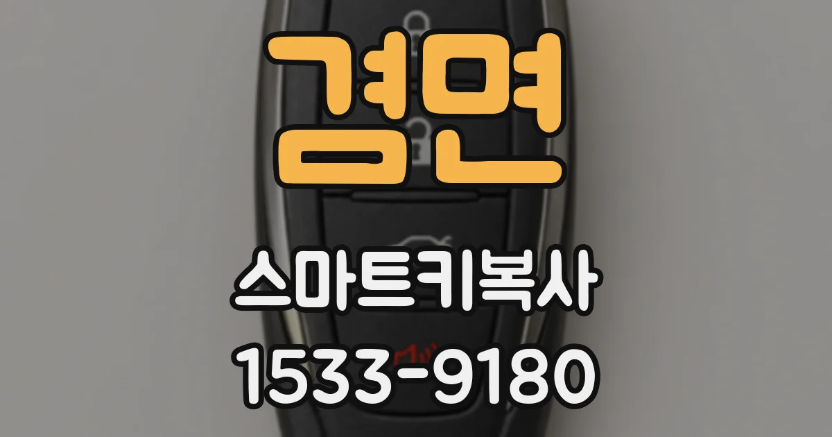 겸면 스마트키복사