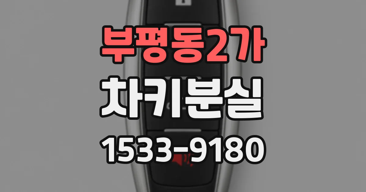 부평동2가 차키분실