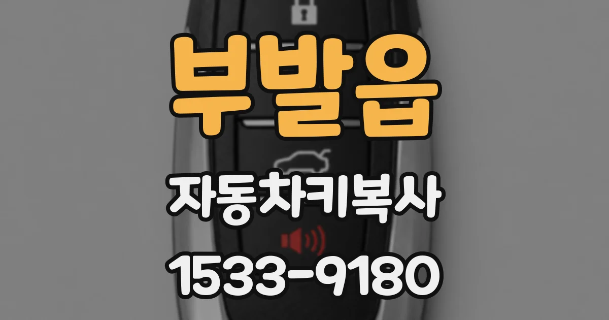 부발읍 자동차키복사