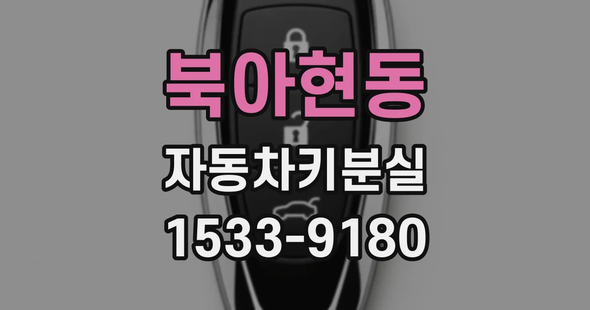 북아현동 자동차키분실