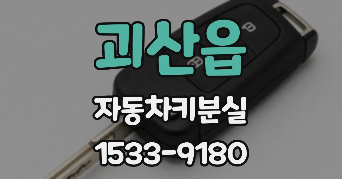 괴산읍 자동차키분실