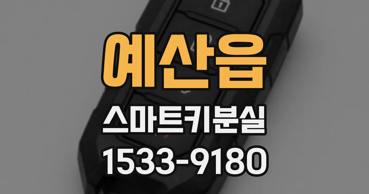 예산읍 스마트키분실