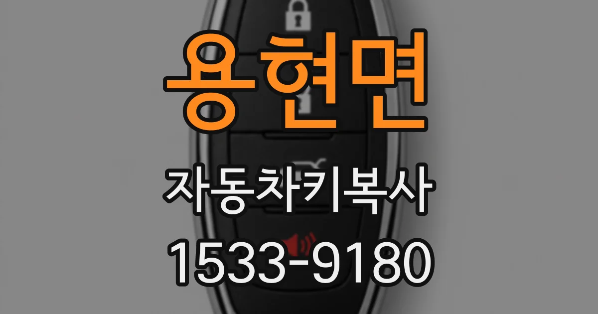 용현면 자동차키복사