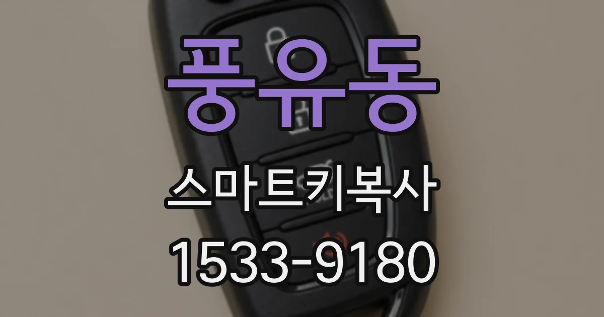 풍유동 스마트키복사