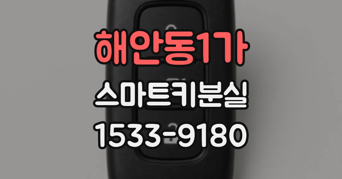 해안동1가 스마트키분실