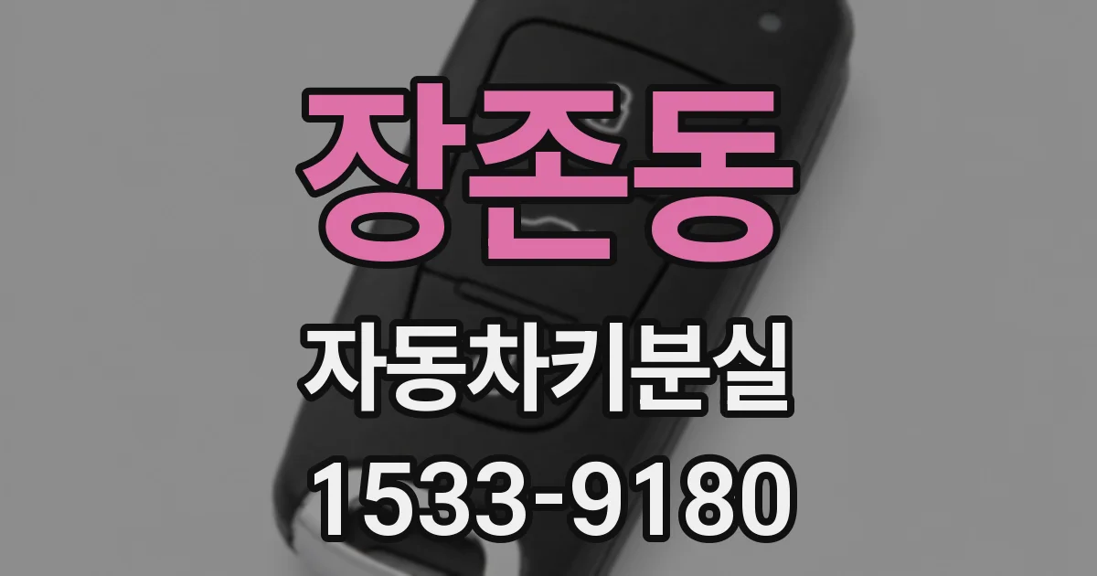 장존동 자동차키분실