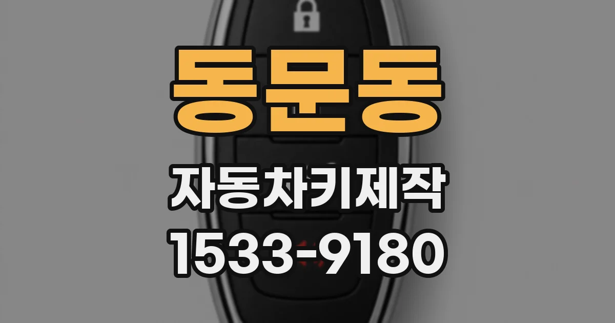 동문동 자동차키제작