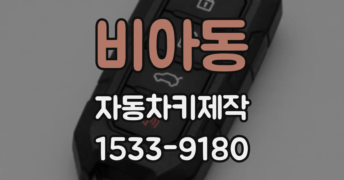 비아동 자동차키제작