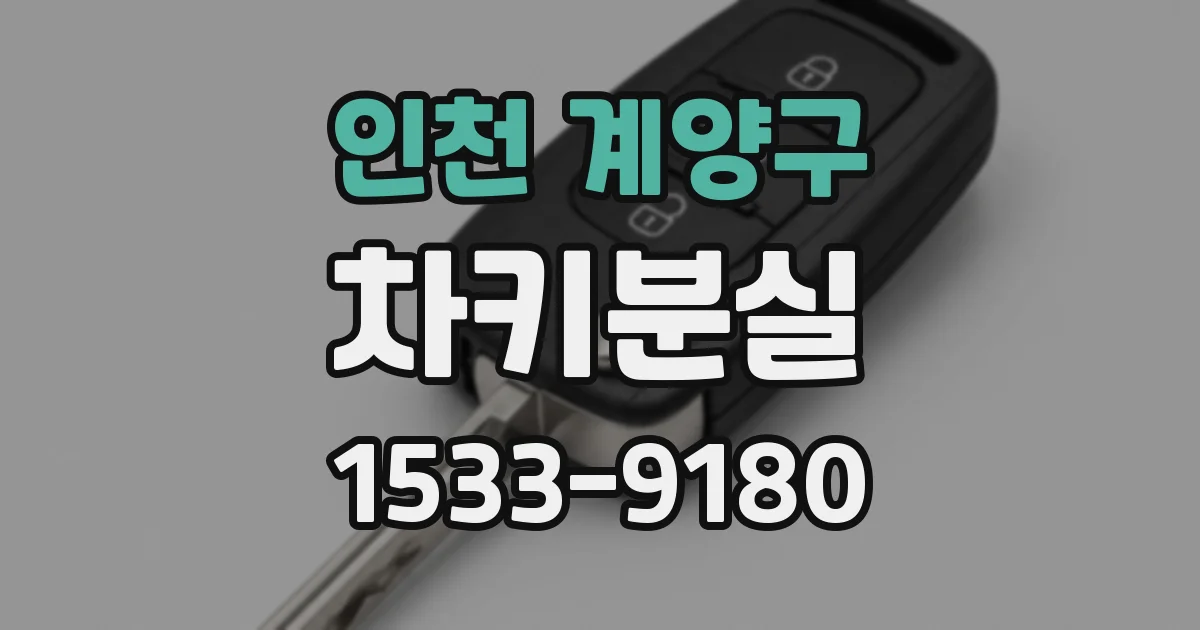 인천 계양구 차키분실