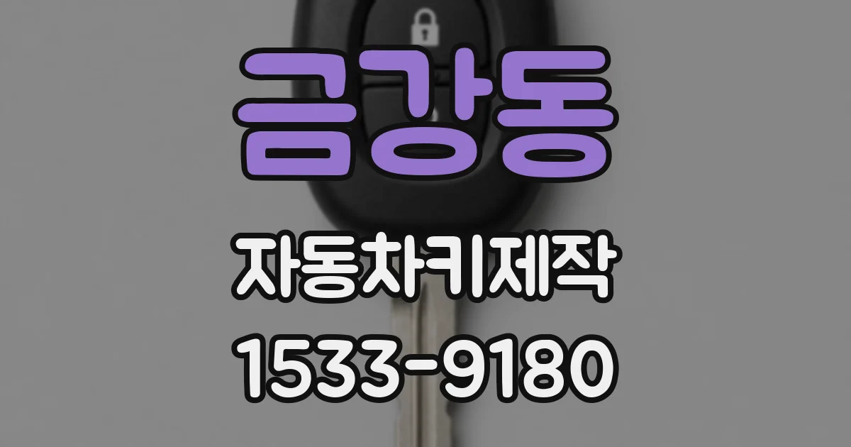 금강동 자동차키제작