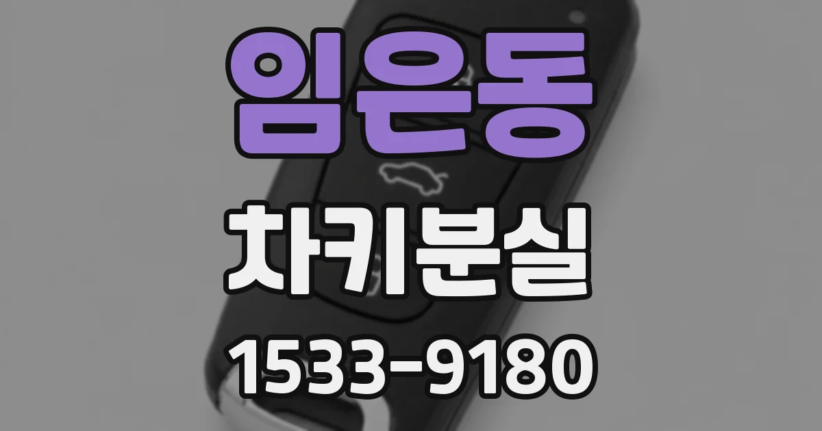 임은동 차키분실