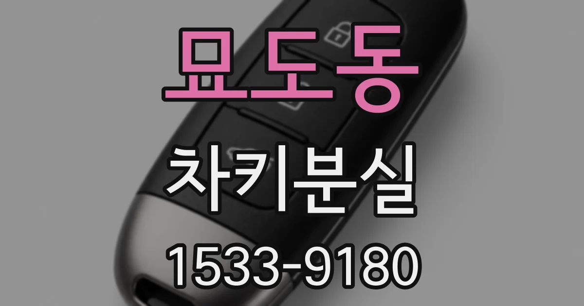 묘도동 차키분실