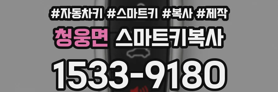청웅면 스마트키복사