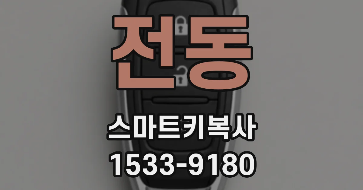 전동 스마트키복사