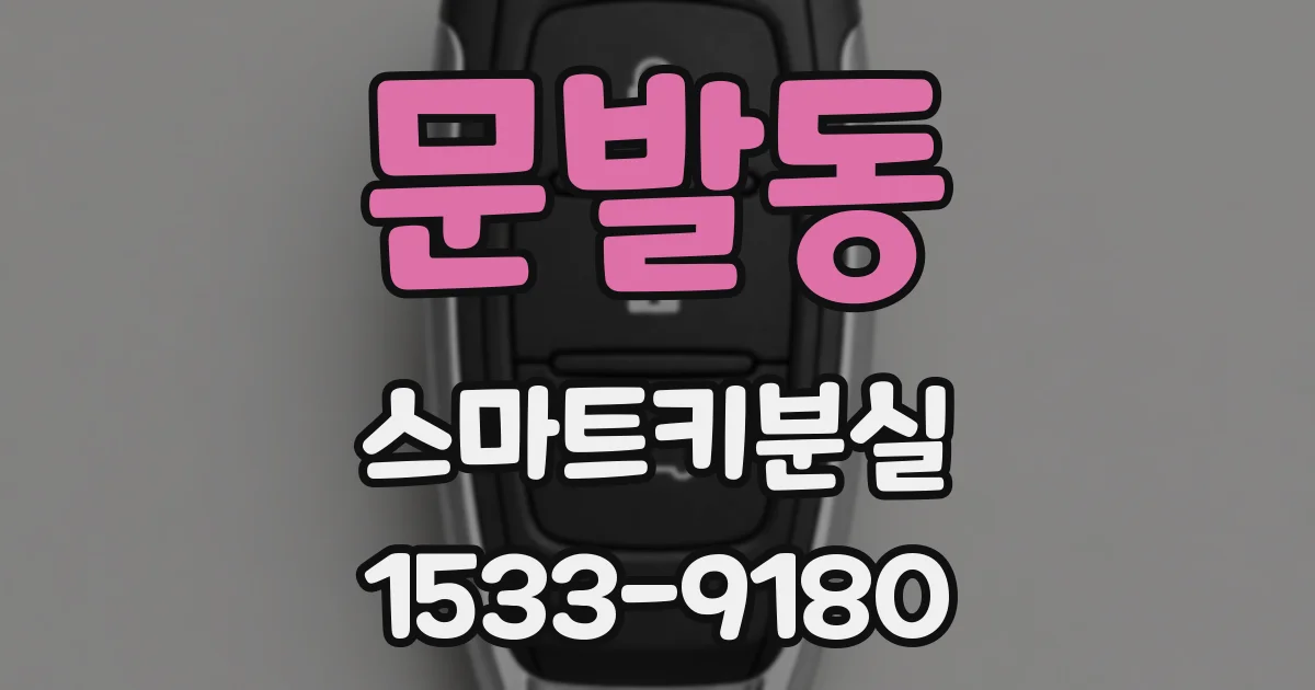 문발동 스마트키분실