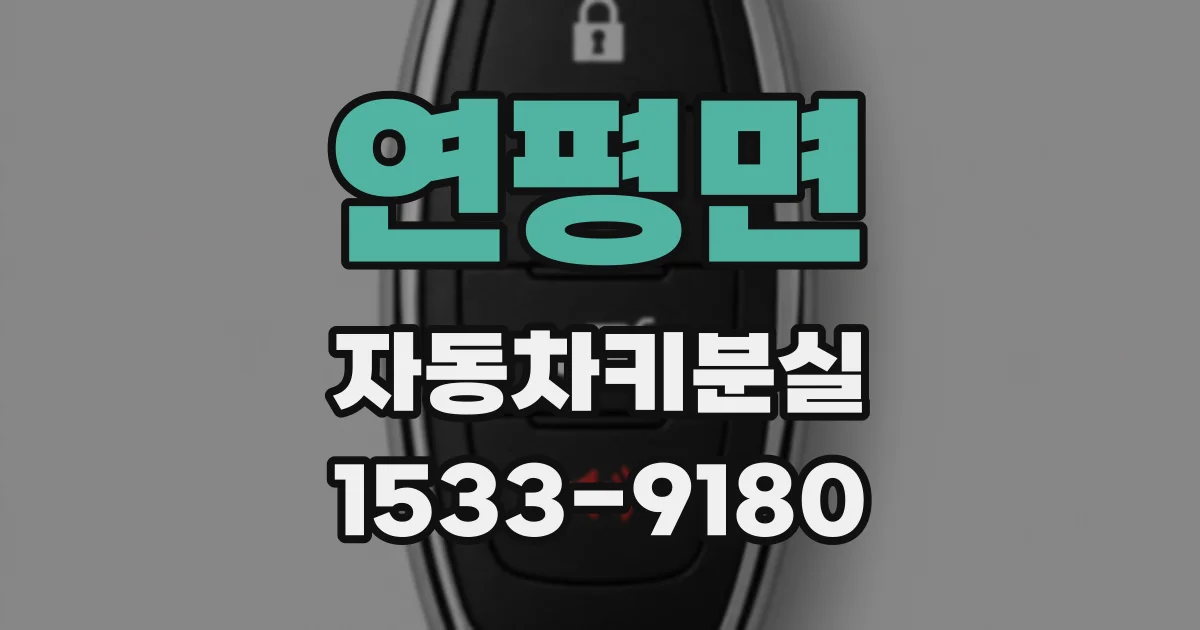 연평면 자동차키분실