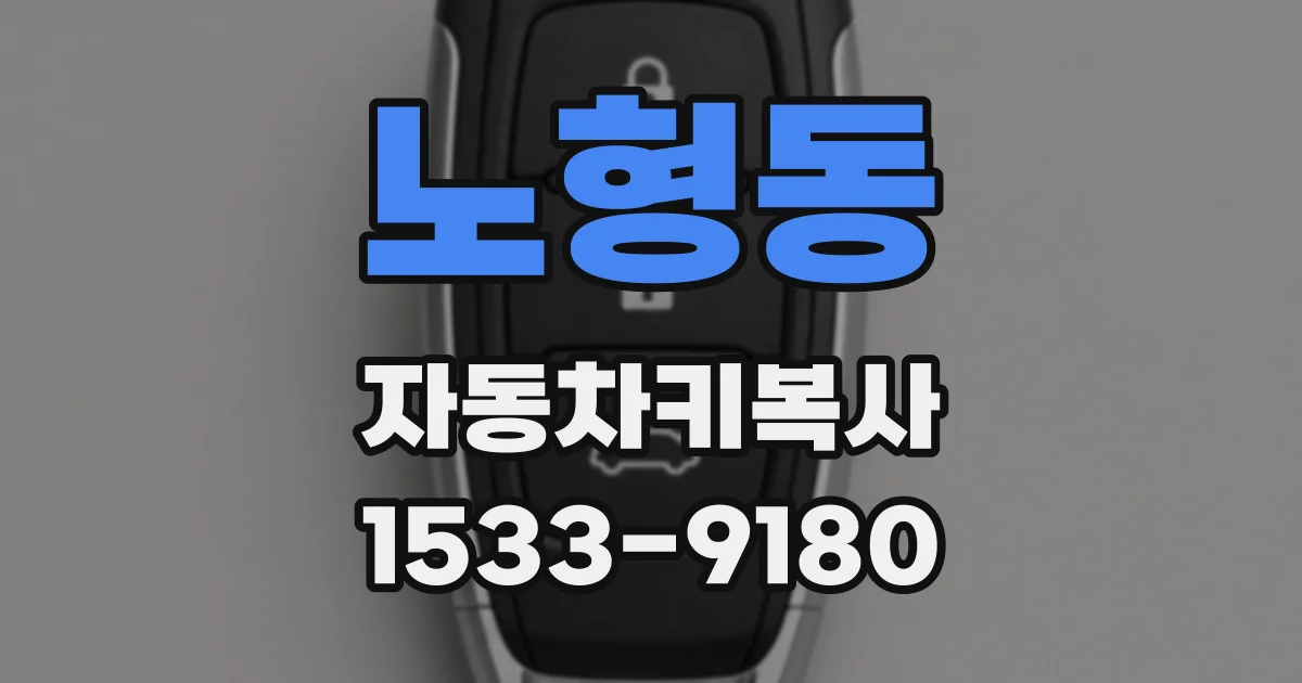 노형동 자동차키복사