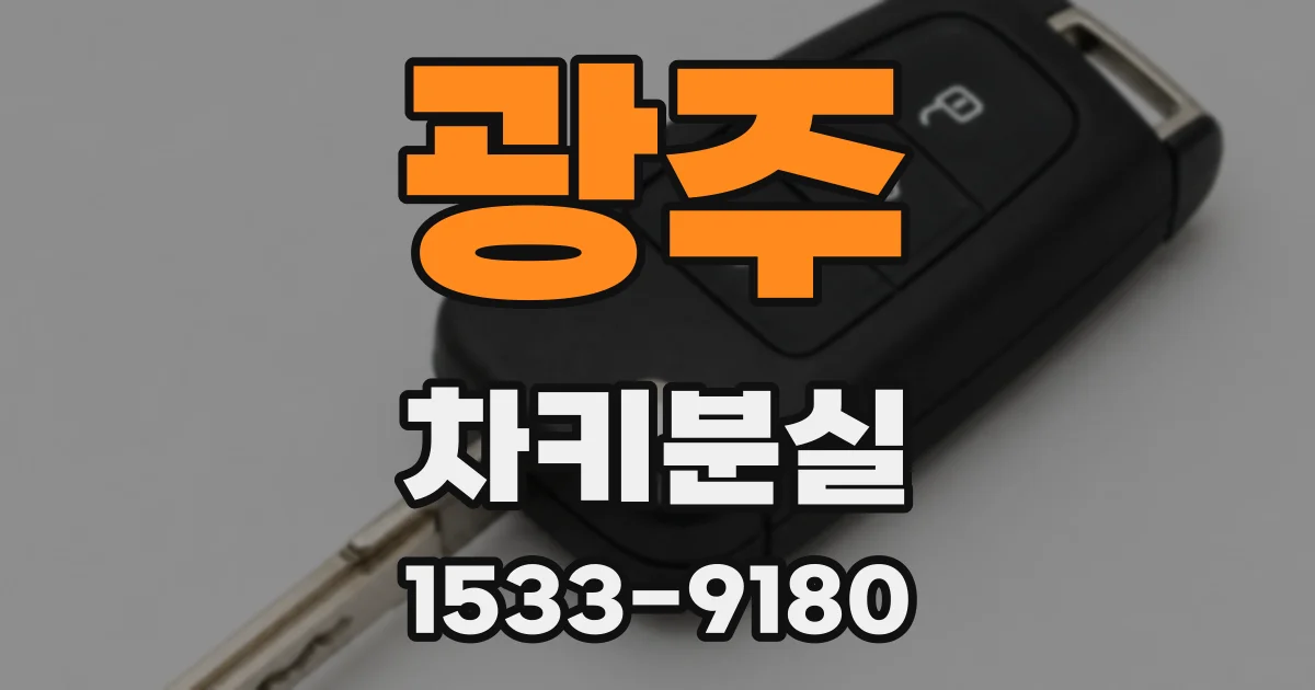 광주 차키분실
