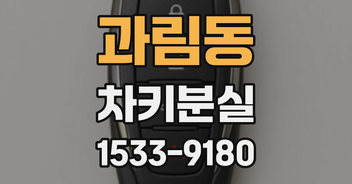 과림동 차키분실