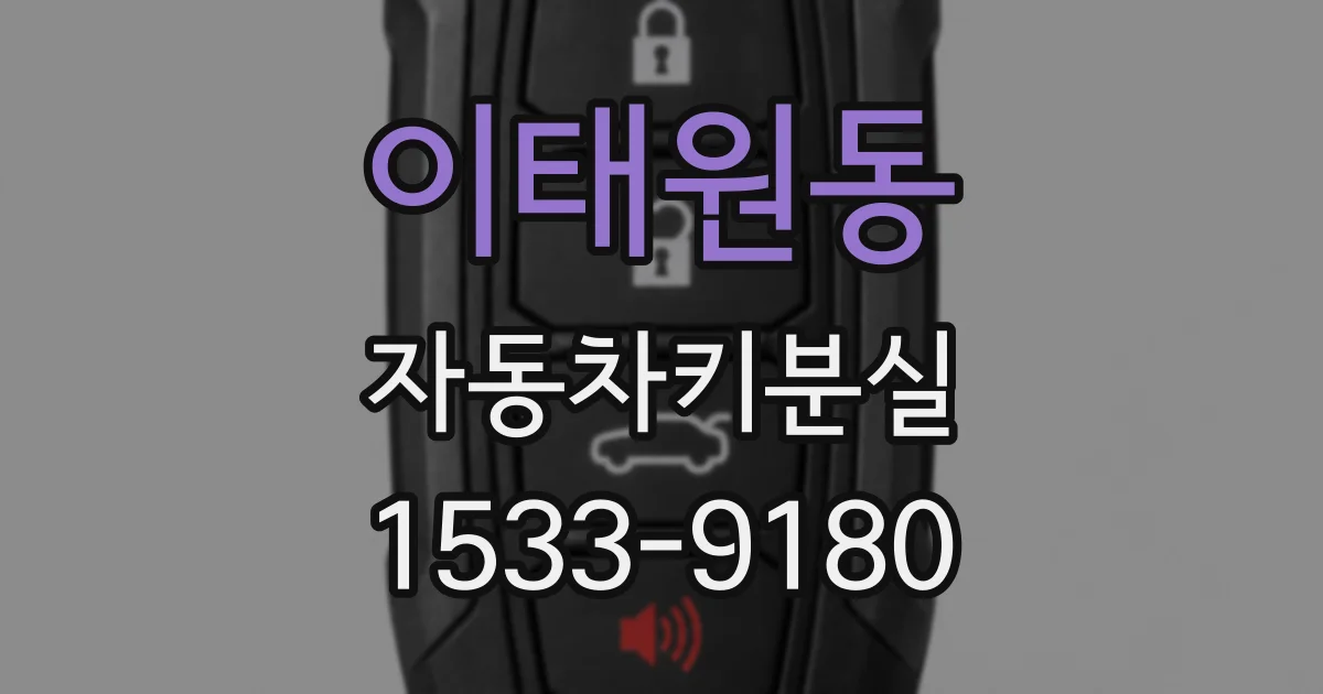 이태원동 자동차키분실