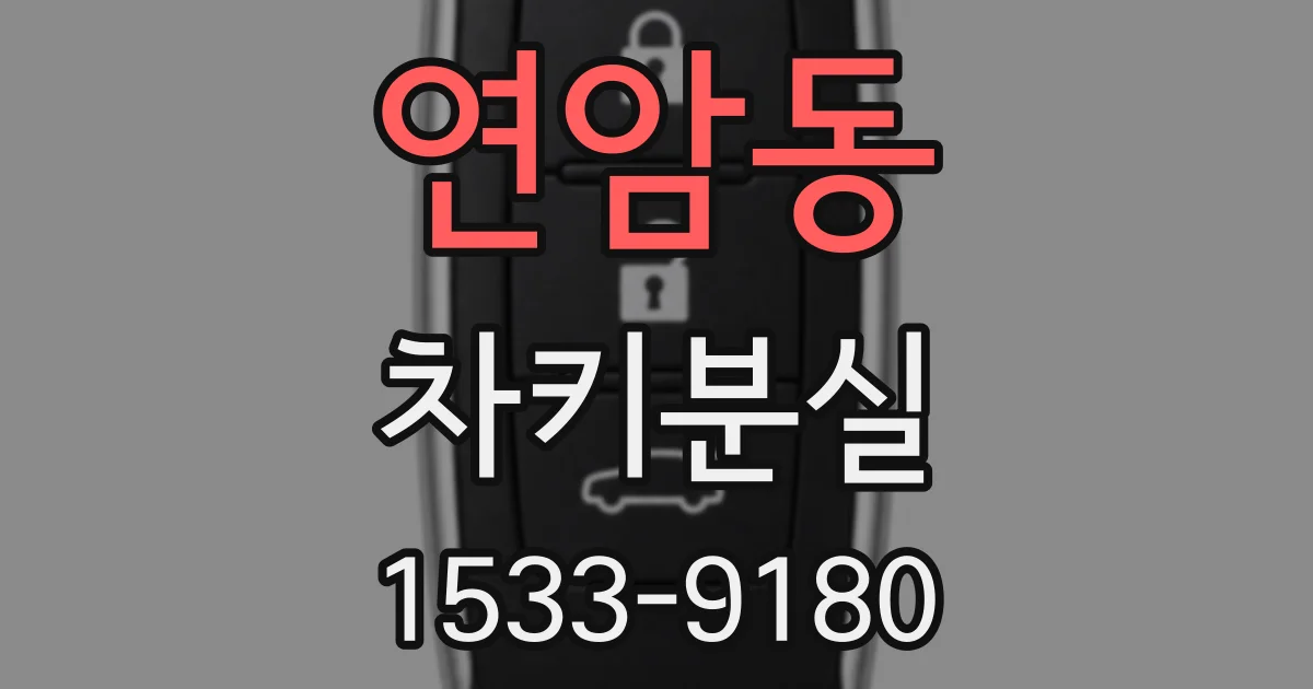 연암동 차키분실
