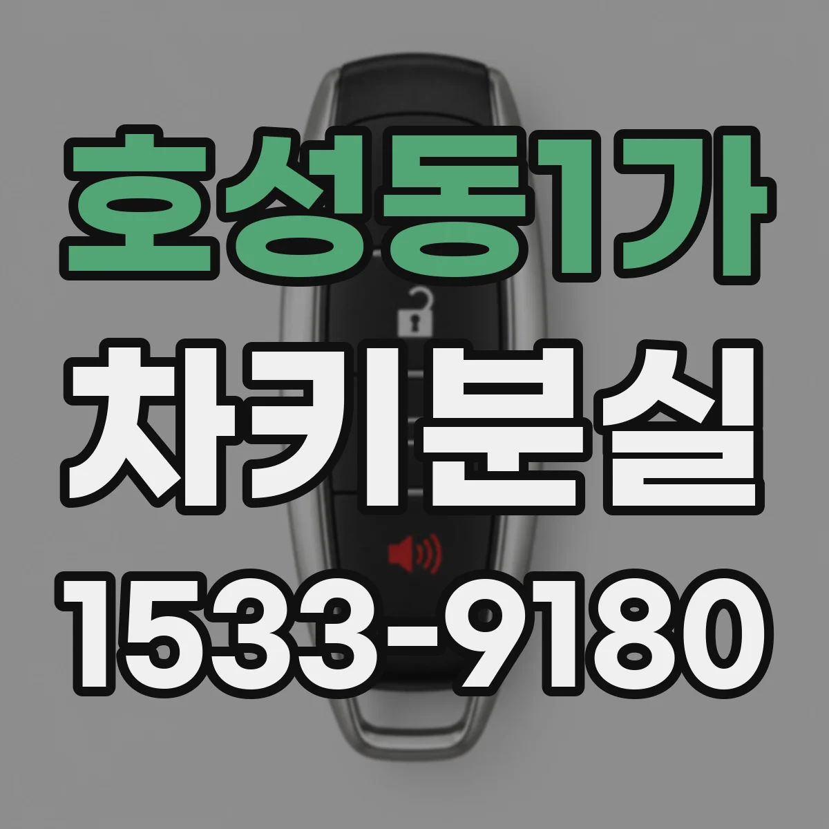 호성동1가 차키분실