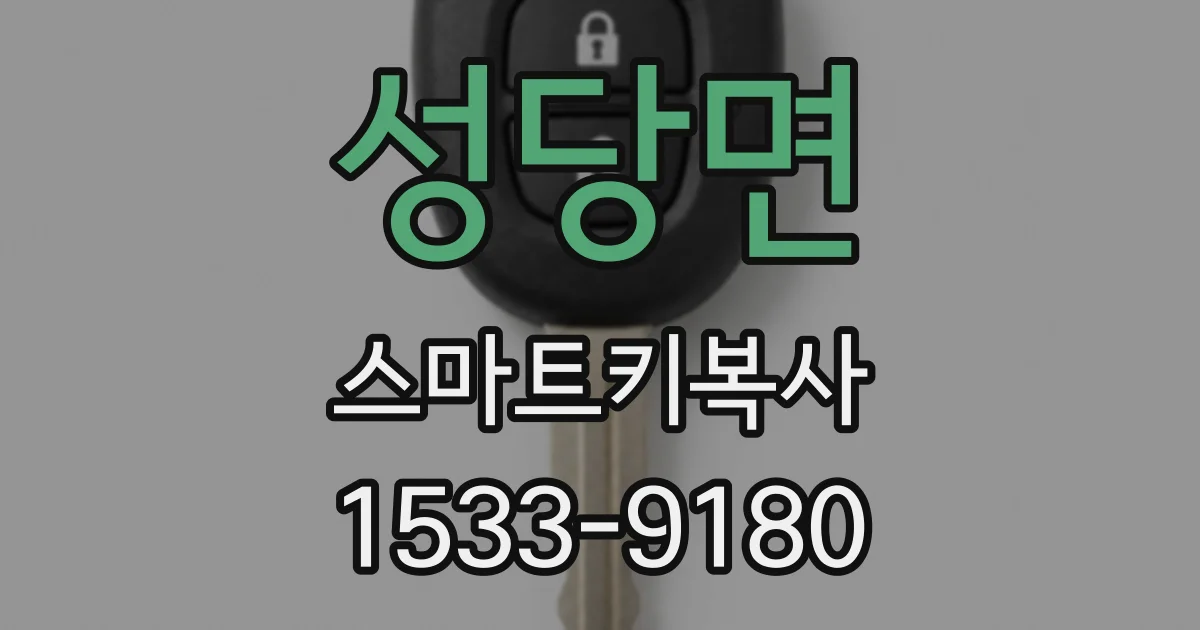 성당면 스마트키복사
