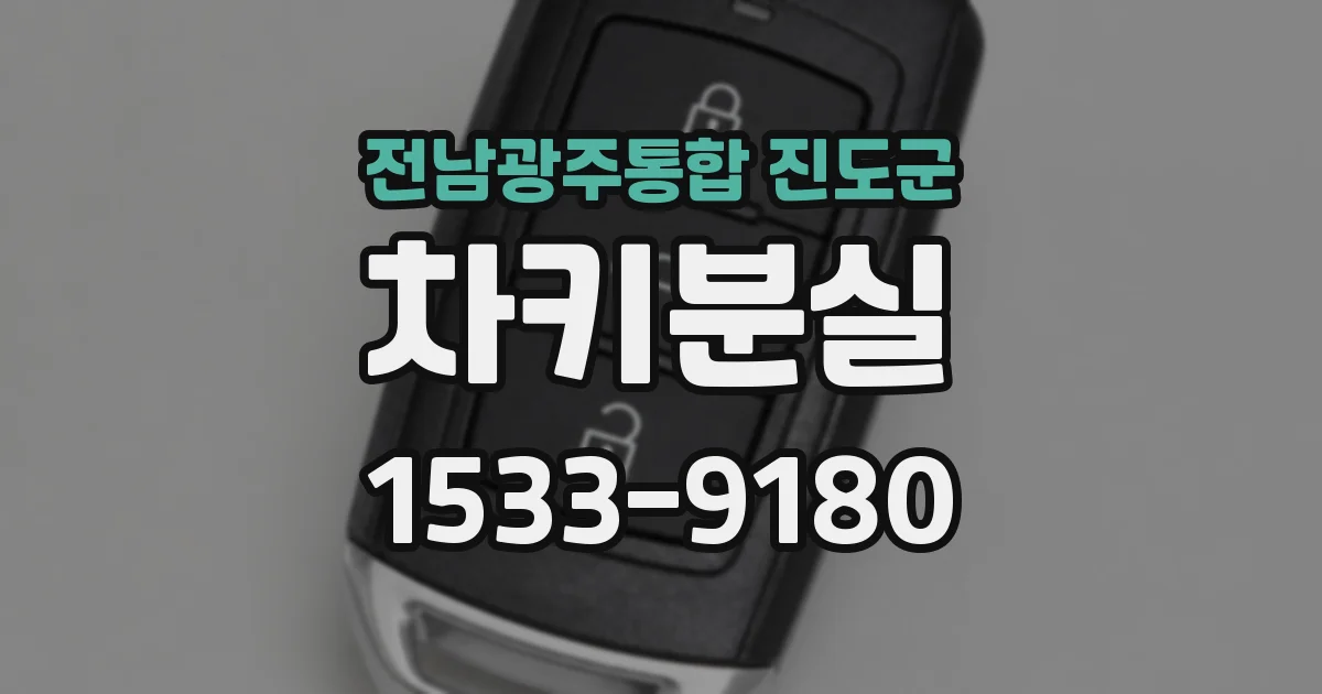 전남광주통합 진도군 차키분실