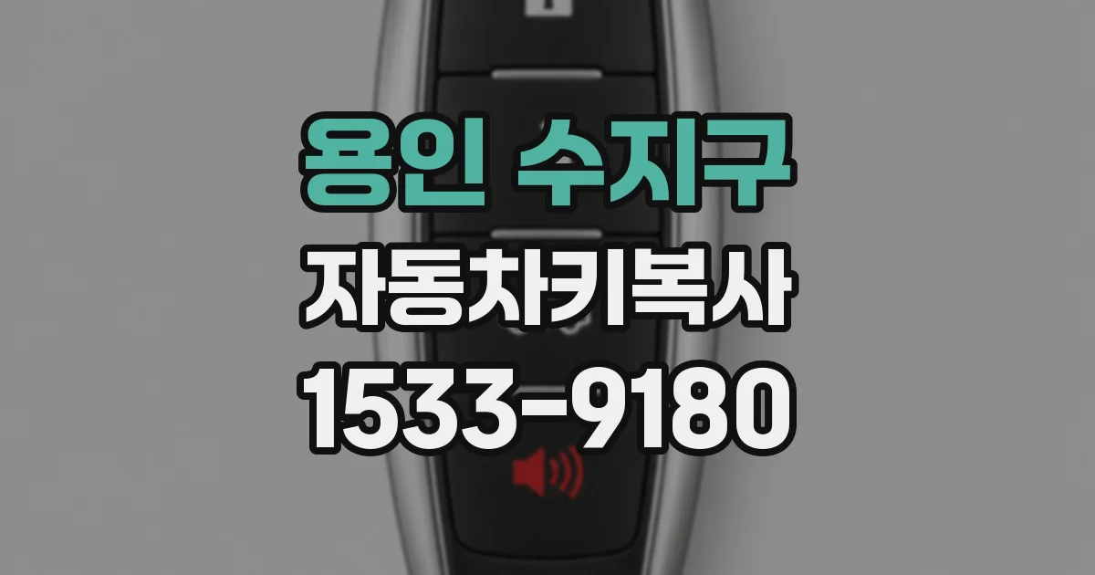 용인 수지구 자동차키복사