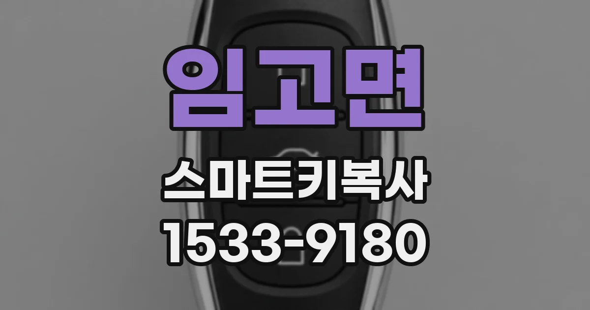 임고면 스마트키복사