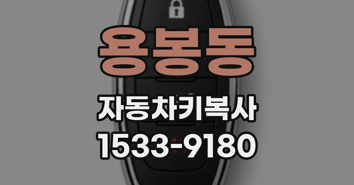 용봉동 자동차키복사