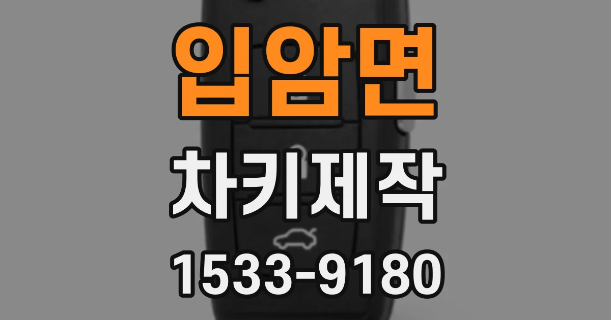 입암면 차키제작