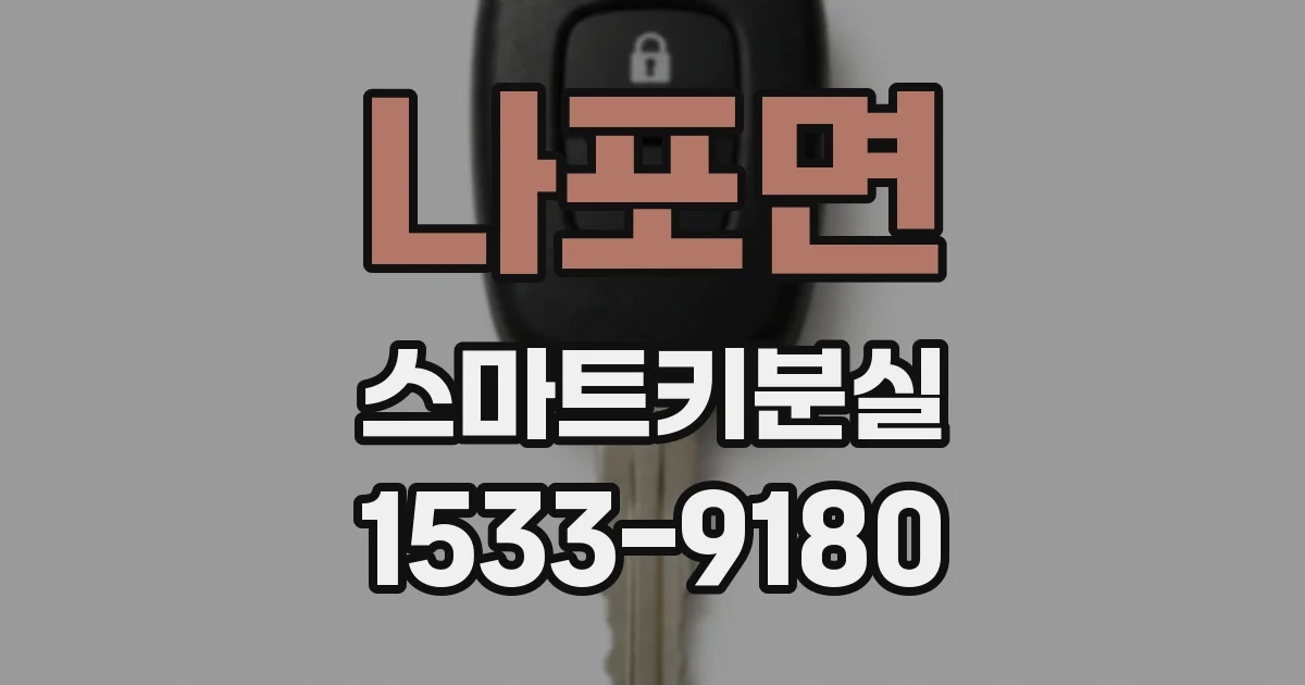 나포면 스마트키분실