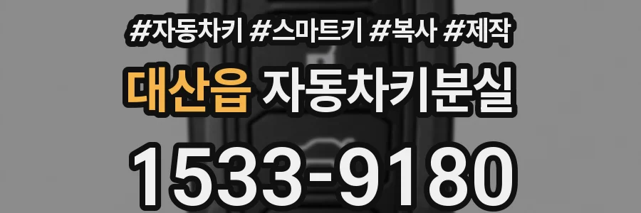 대산읍 자동차키분실