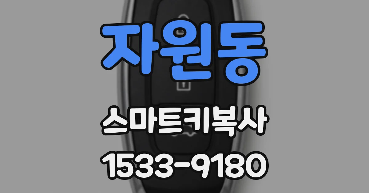자원동 스마트키복사