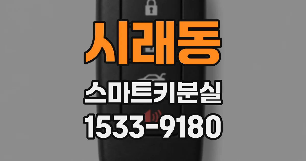 시래동 스마트키분실