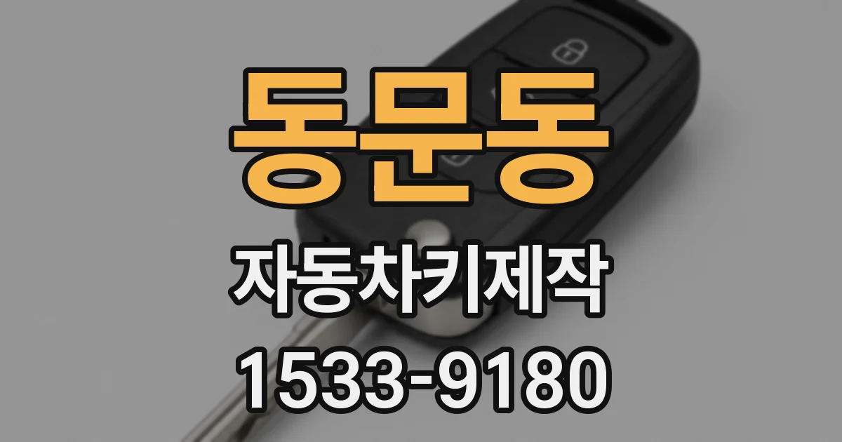 동문동 자동차키제작