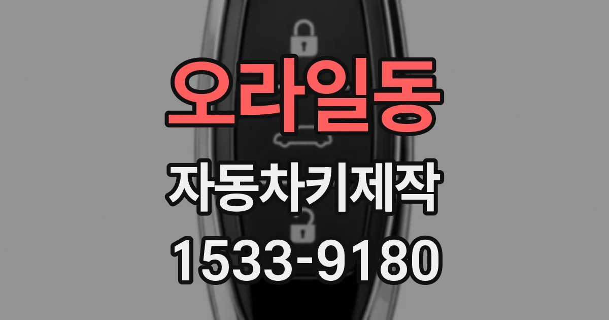 오라일동 자동차키제작