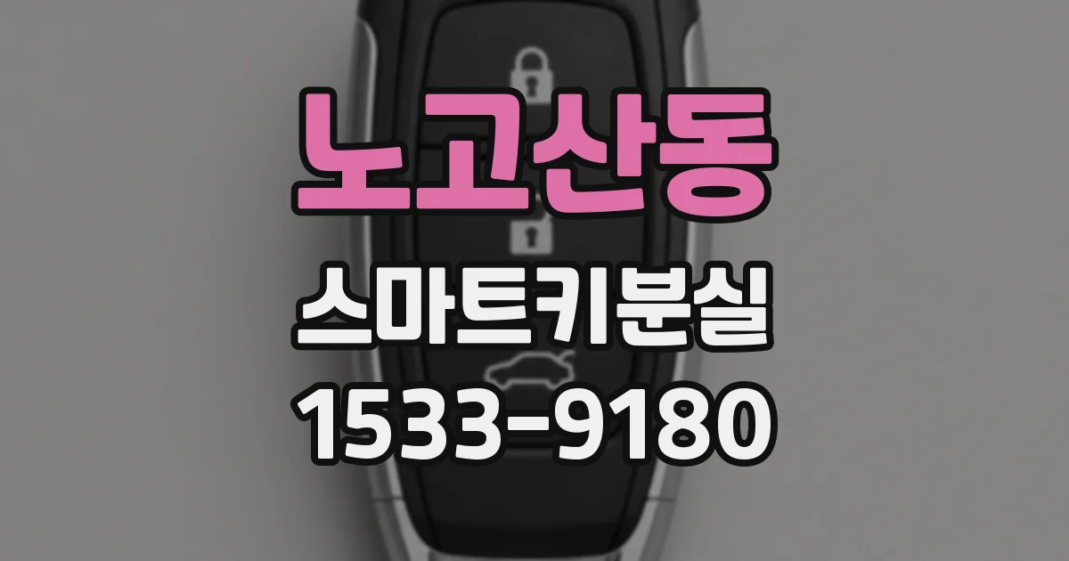 노고산동 스마트키분실