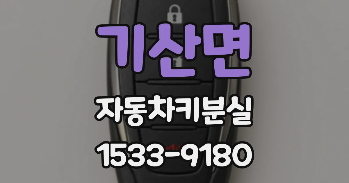 기산면 자동차키분실