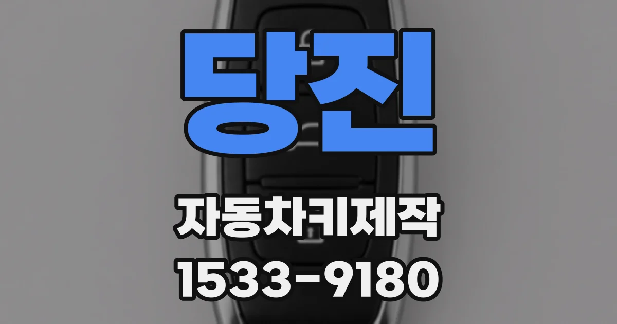 당진 자동차키제작