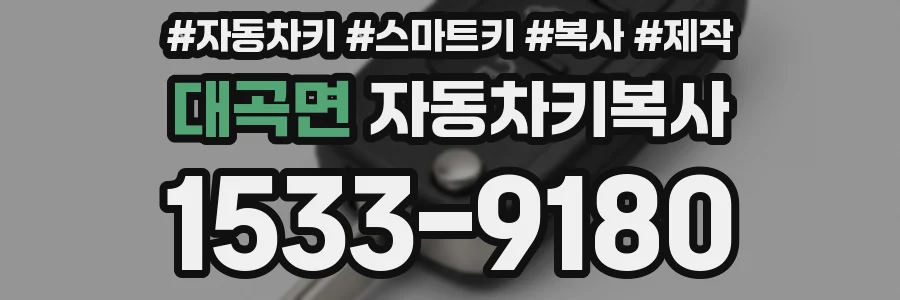대곡면 자동차키복사