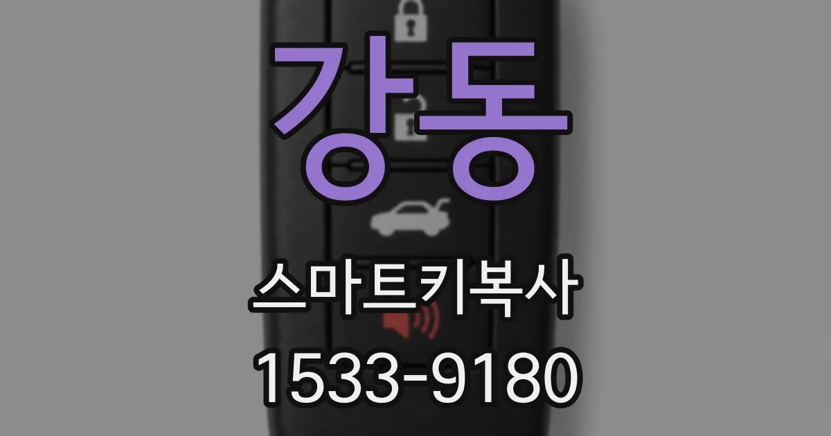 강동 스마트키복사