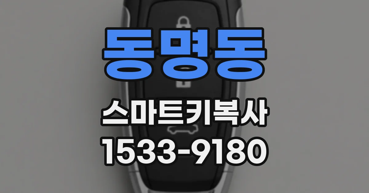 동명동 스마트키복사
