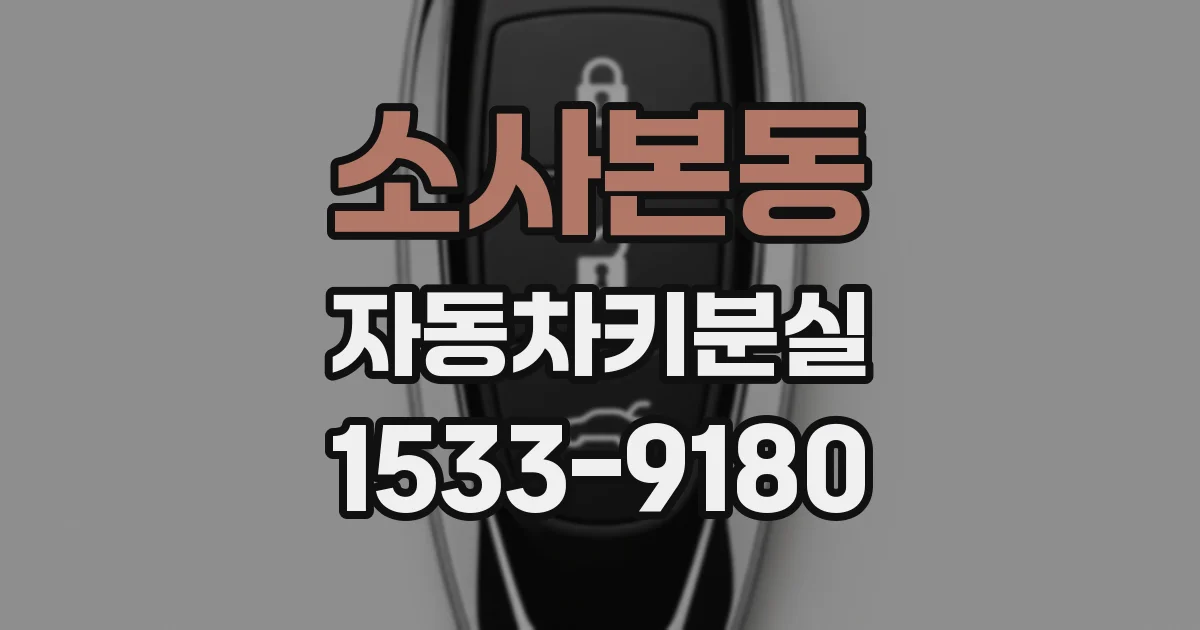 소사본동 자동차키분실