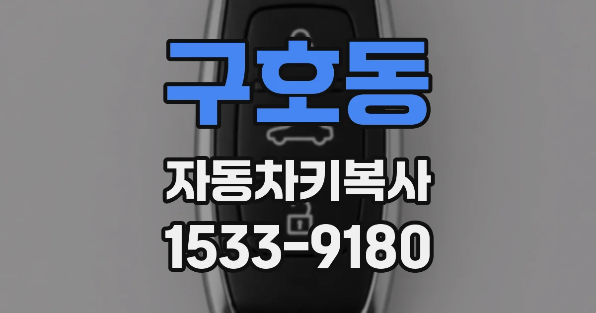구호동 자동차키복사