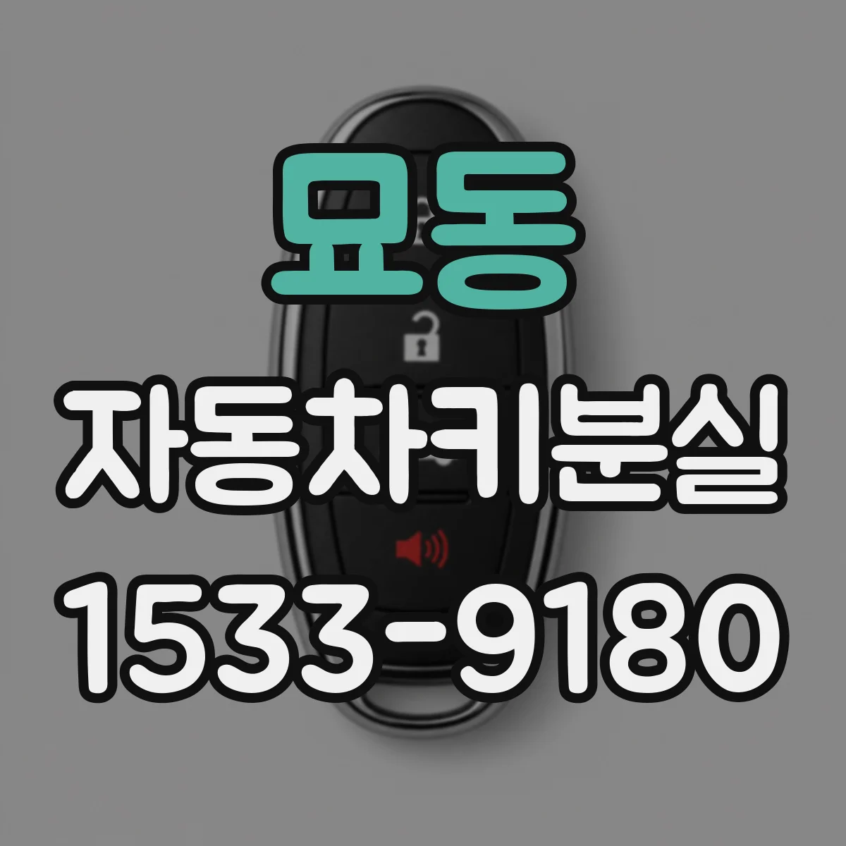 묘동 자동차키분실