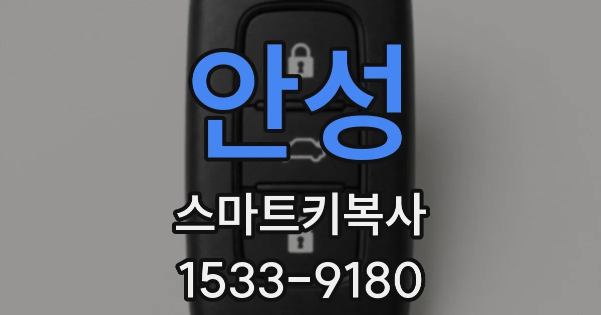 안성 스마트키복사