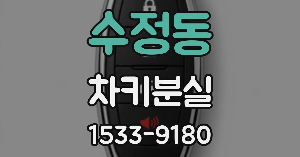 수정동 차키분실