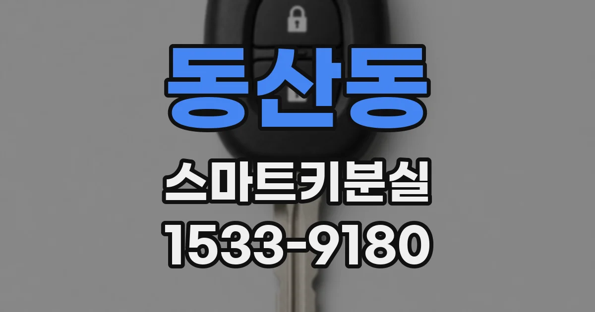 동산동 스마트키분실